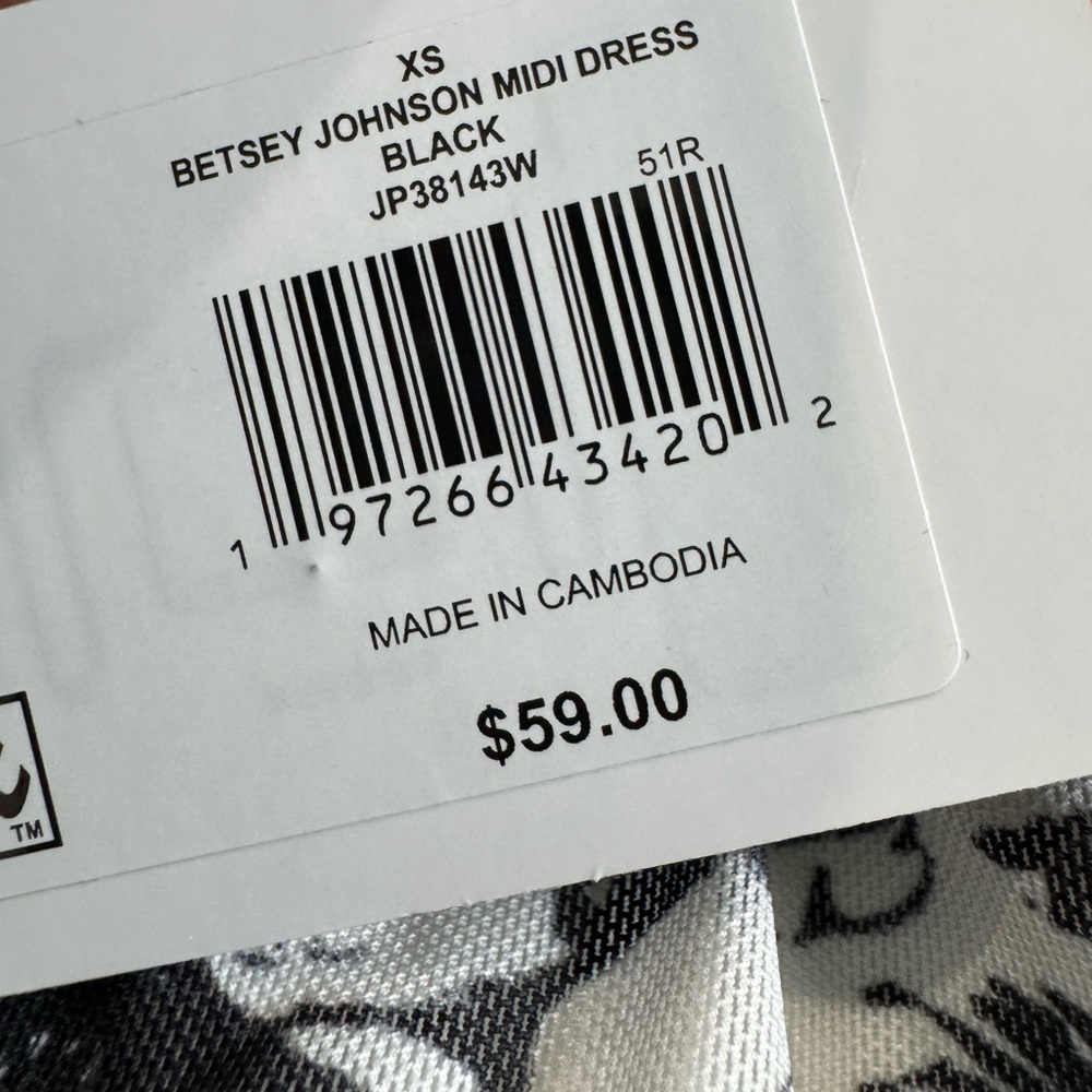 NWT-Betsy Johnson Midi Dress - Picture 9 of 10